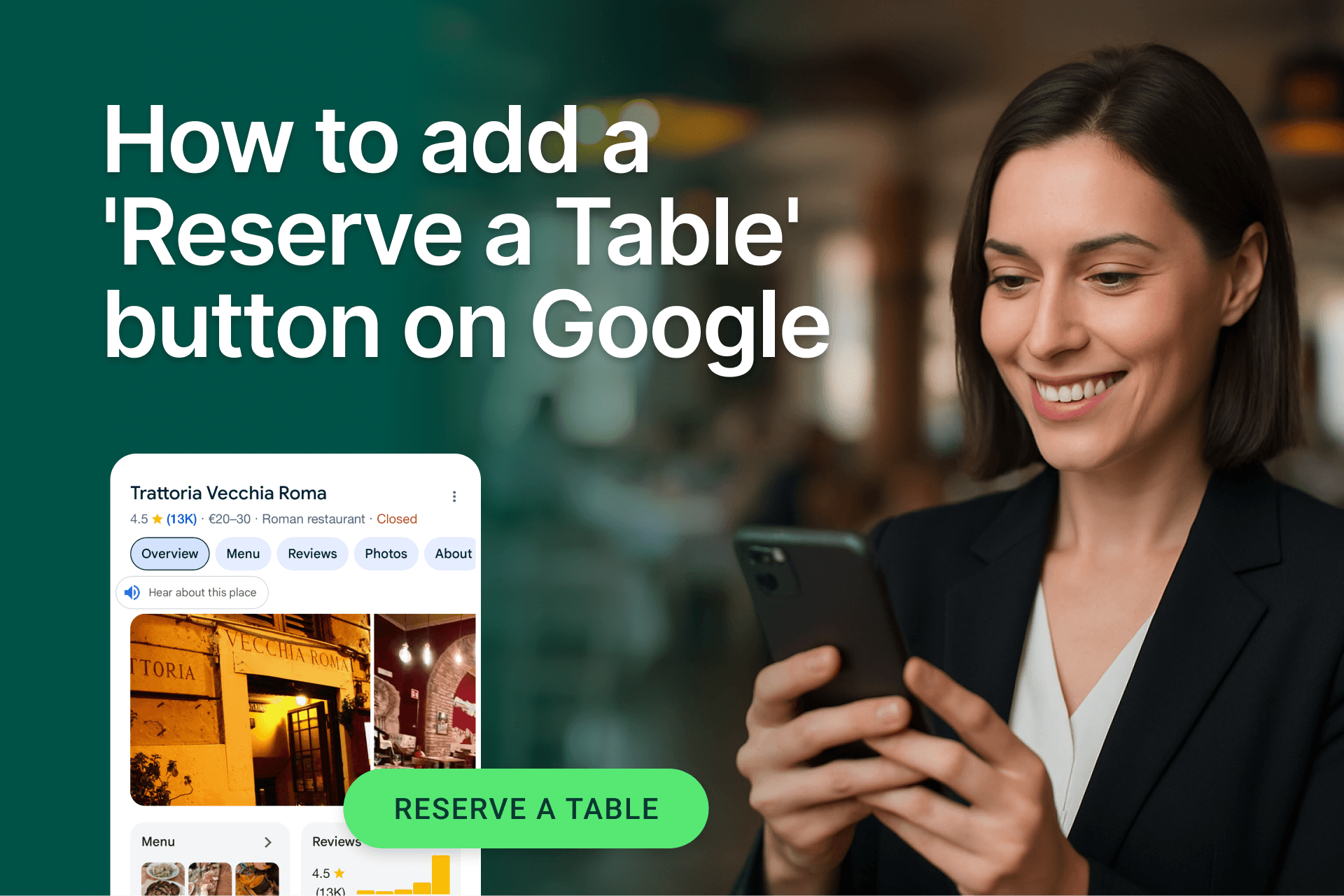 For Restaurants: How to Add the Reserve Button on Google