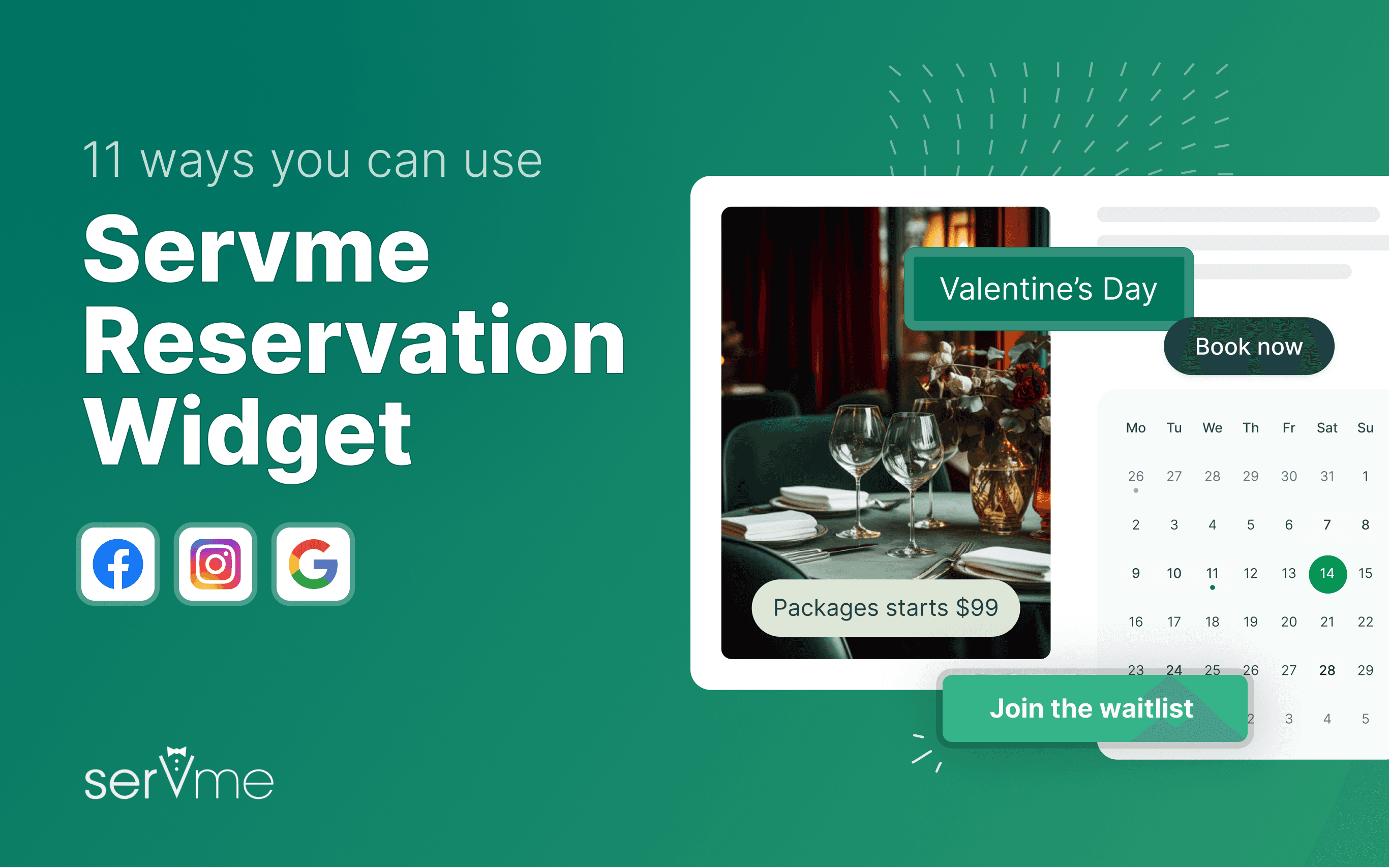 Restaurant Reservation Widget: 11 Reasons Why You Need One
